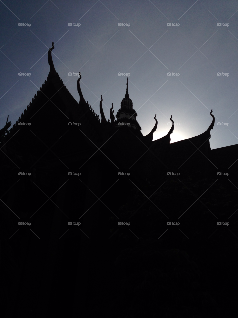 phnom penh cambodia sunset silhouette temple by jpt4u