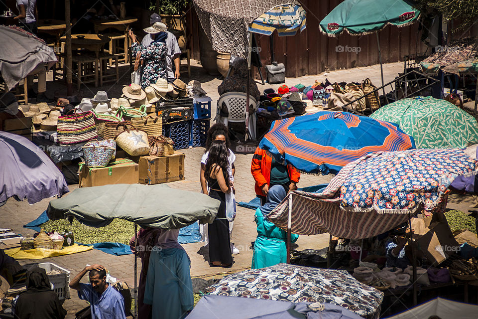 Marketplace in Marrakech medina