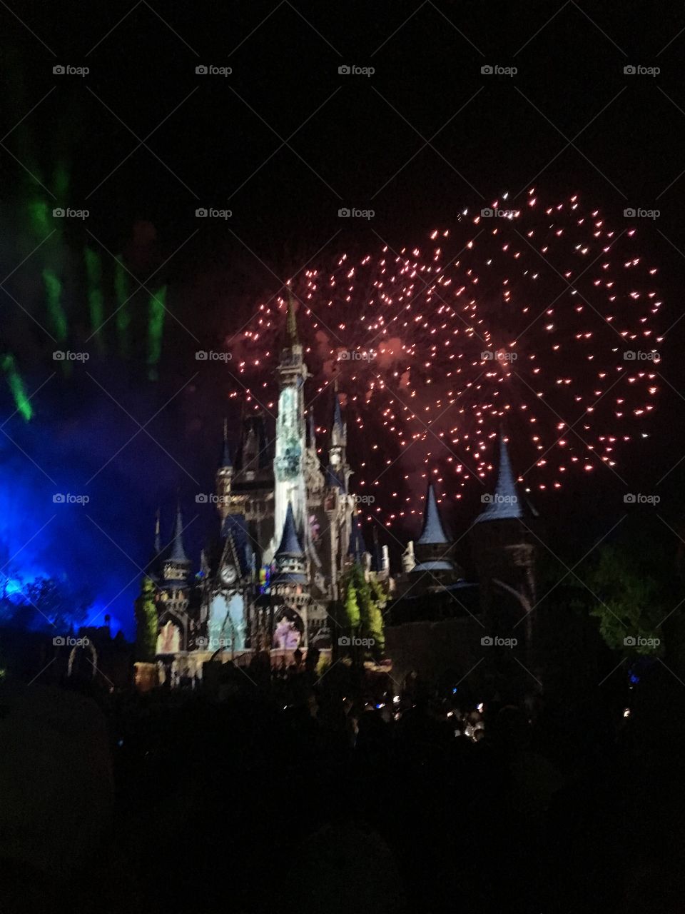 A beautiful and magical night! In Magic Kingdom