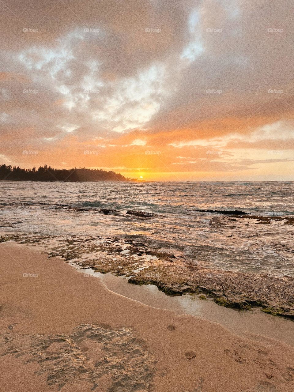 Sunset at turtle bay