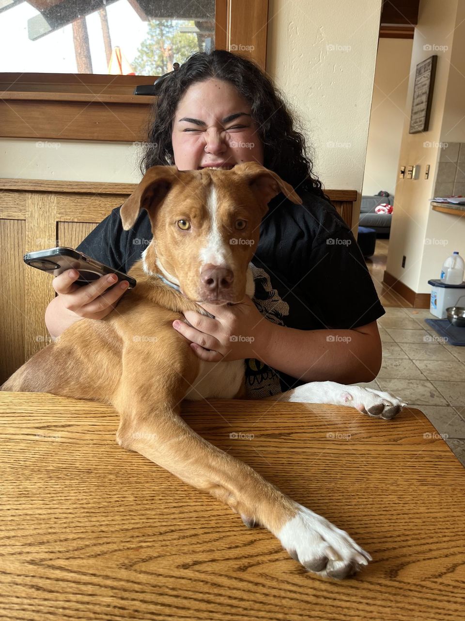 Just a girl and her dog