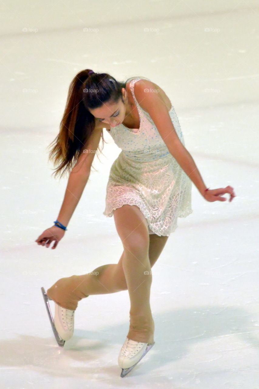 ice dancing. ballerina