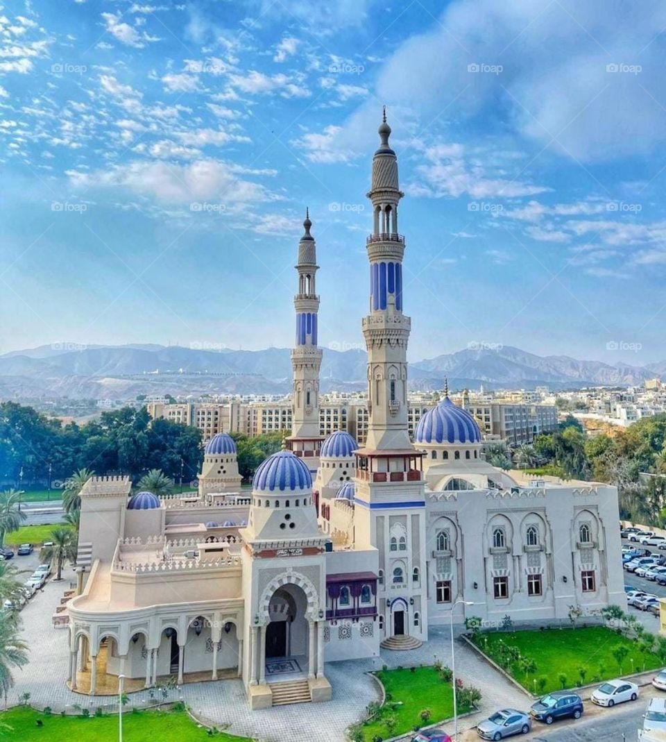 Beautiful architectural decorations in the Sultanate of Oman.