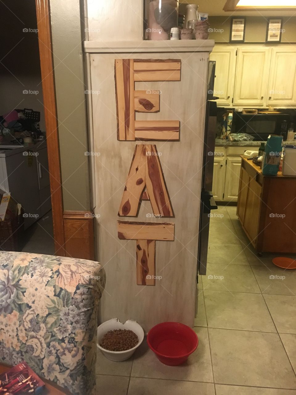 Kitchen sign