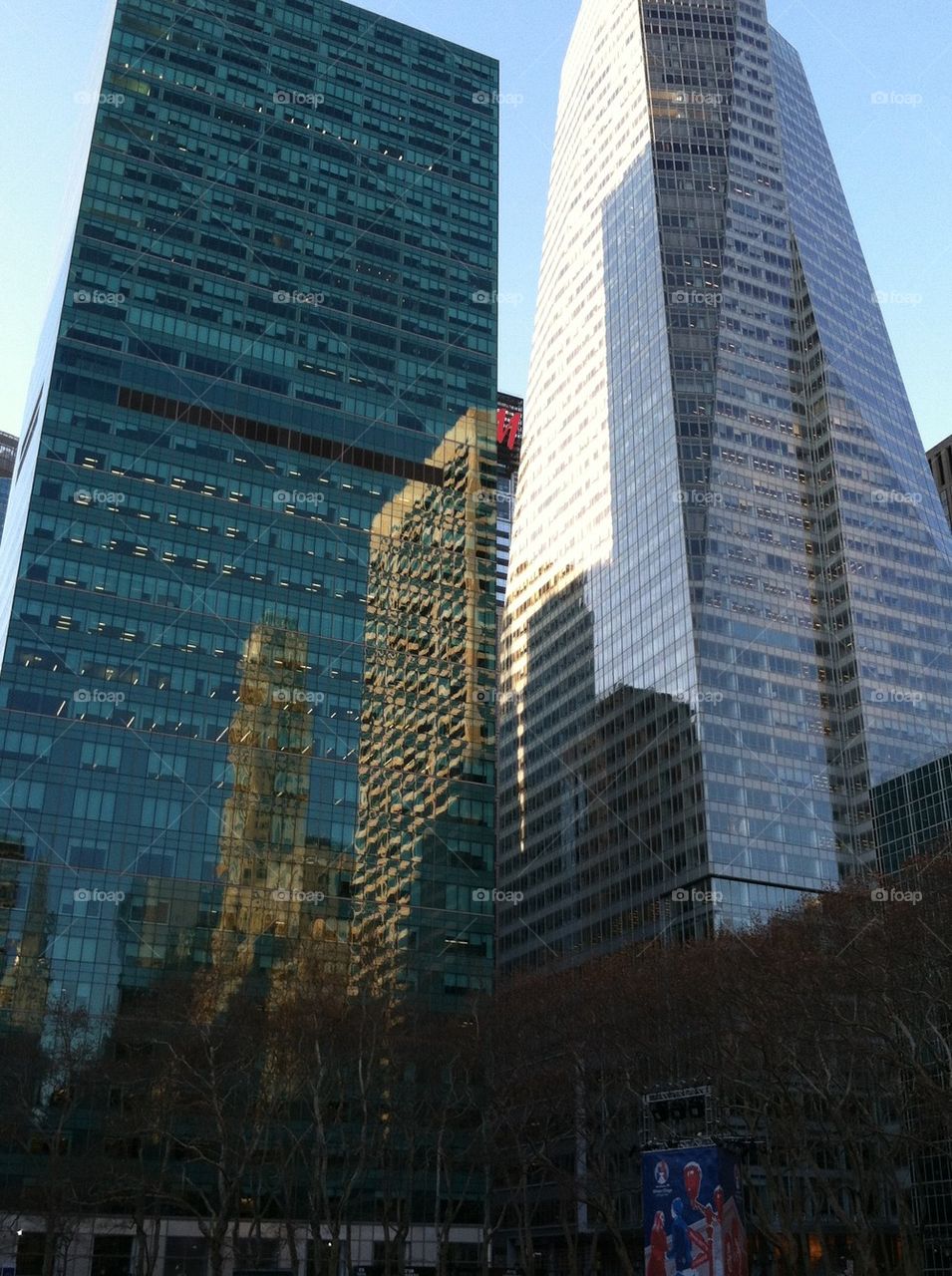 Manhattan building reflection 