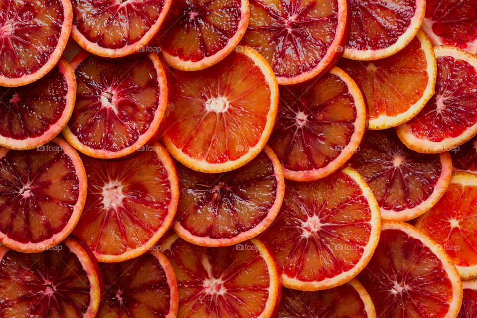 Slices of fruits