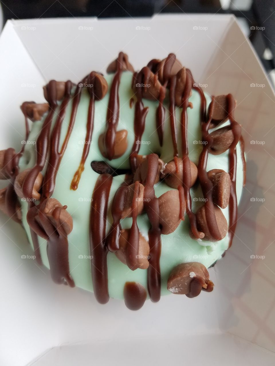 Mint Chocolate Chip Donut at Doughology