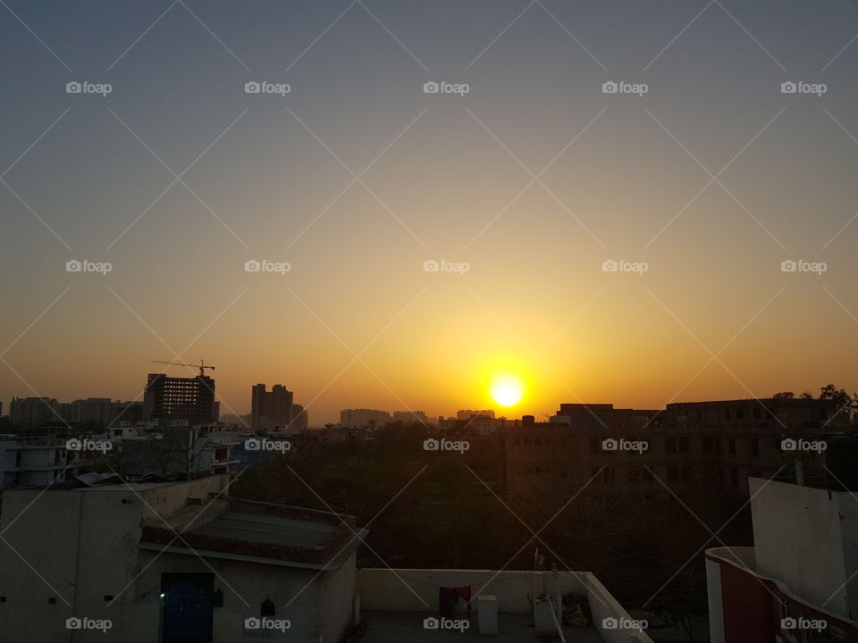 Sunset in Gurugram