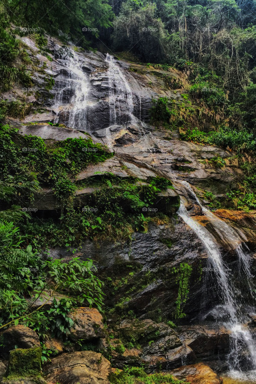 View of waterfall