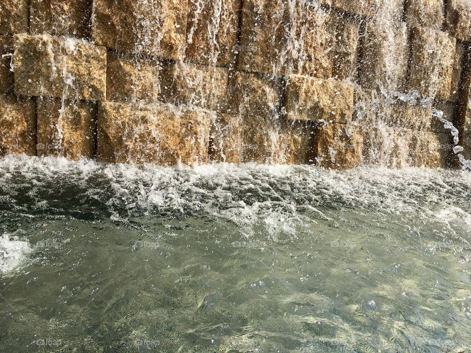 Man made water falls 