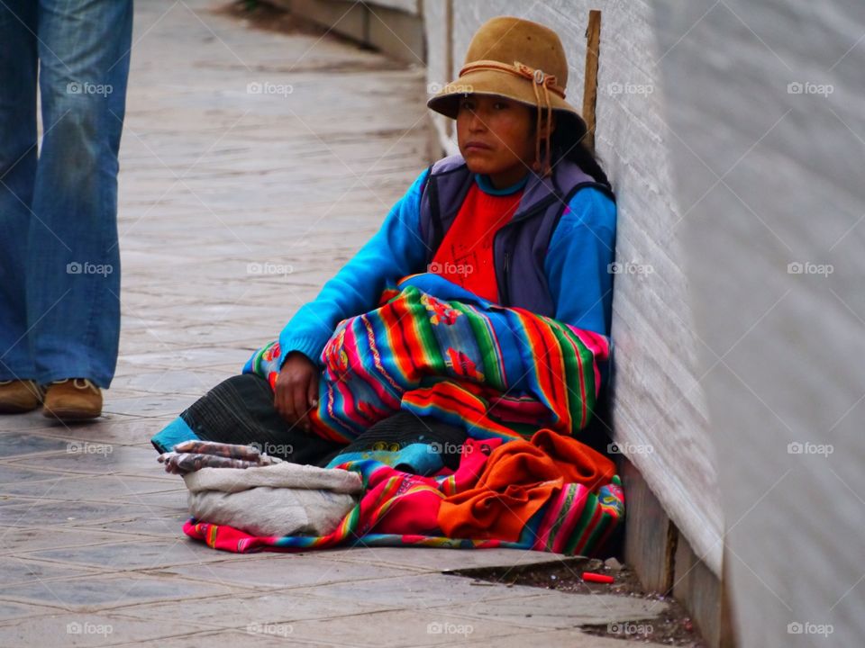 Woman at work,
Cusco, Peru 