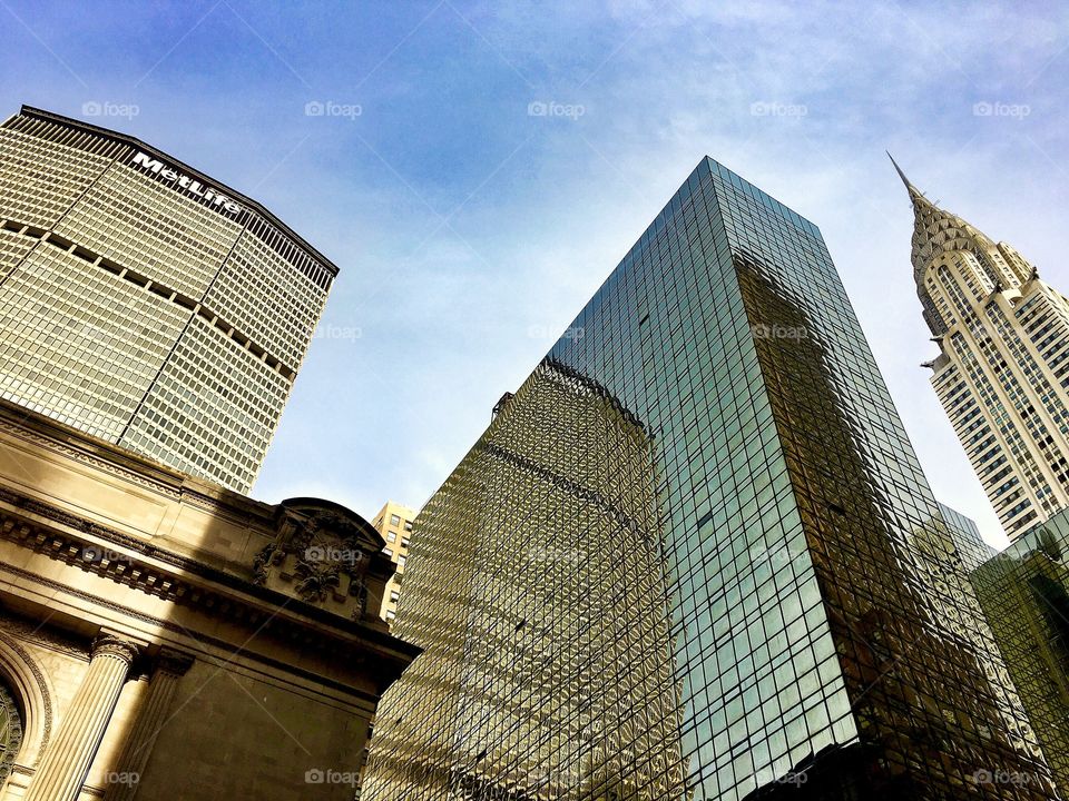 MetLife, Grand Central and Chrysler Buildings, New York City