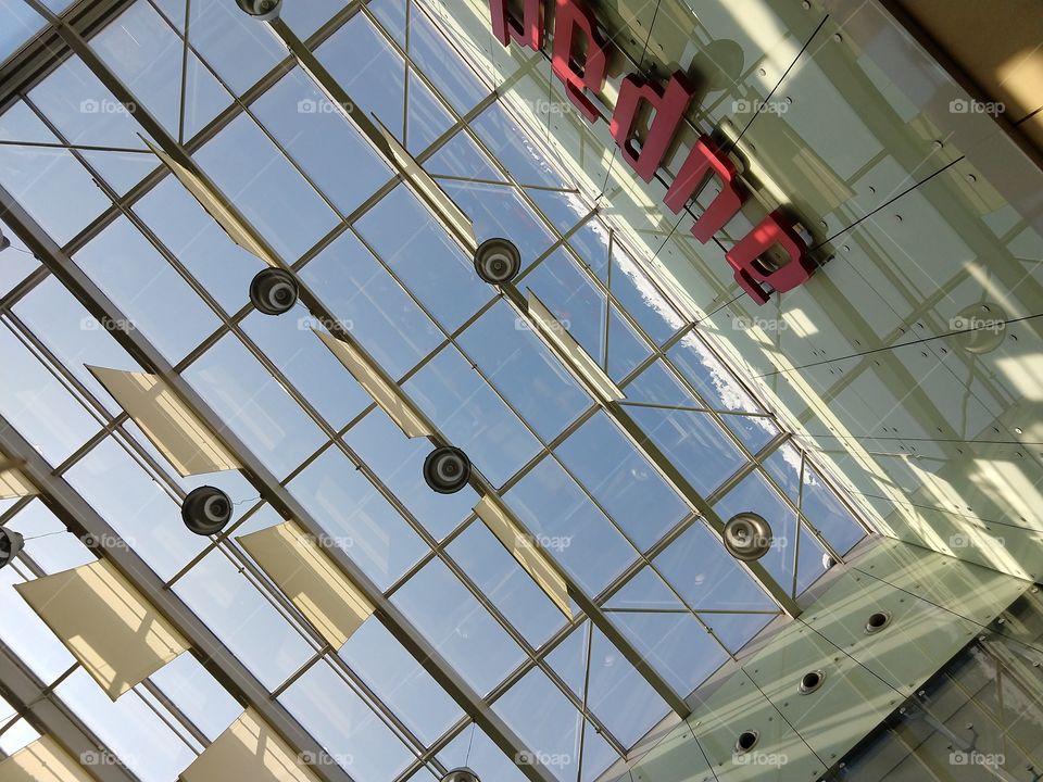 Roof in Aupark shopping center
