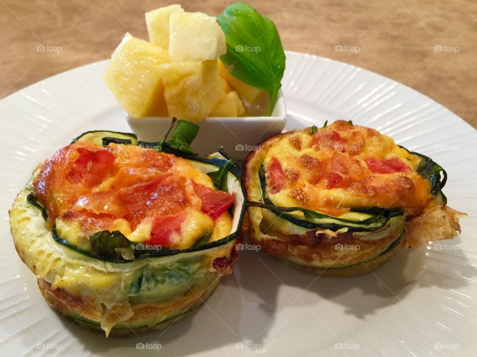 Eggs, zucchini & vegetable Muffins 