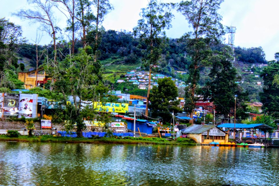 Beautiful, Kodaikanal lake. Kodicanal is in Southern India,it's a hill station, perfect place to relax. I had shot this picture in the early morning.