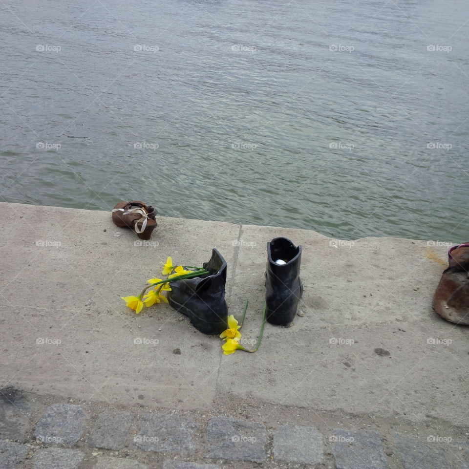 Budapest, memory of the victims shot into the Danube in 1944