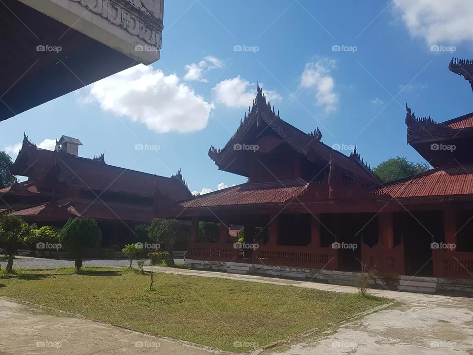 Stroll around the Royal Palace in Mandalay