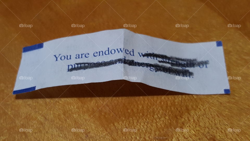 Chinese Fortune Cookie's Endowed Fortune