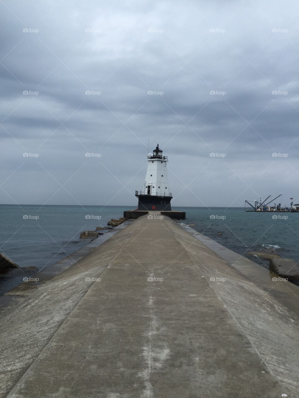 Ludington, MI Lighthouse
2700 ft. Pier to the lighthouse 
7/7/16