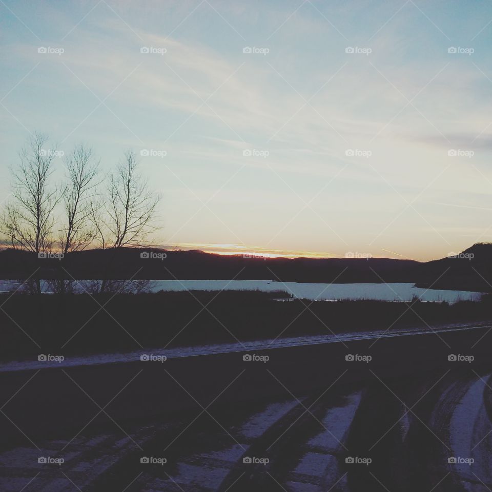 Landscape, Water, Lake, No Person, Winter