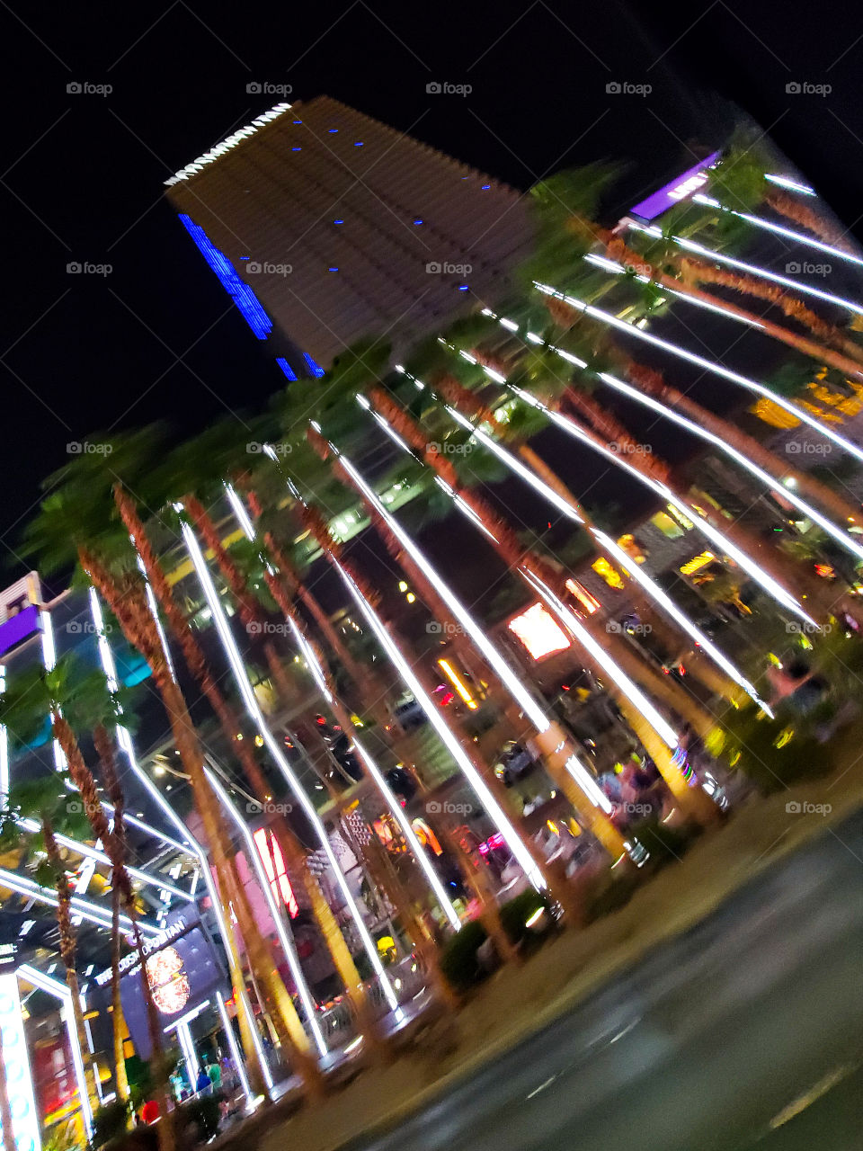 The beautiful Cosmopolitan in Las Vegas lights up the Strip like a bright beacon