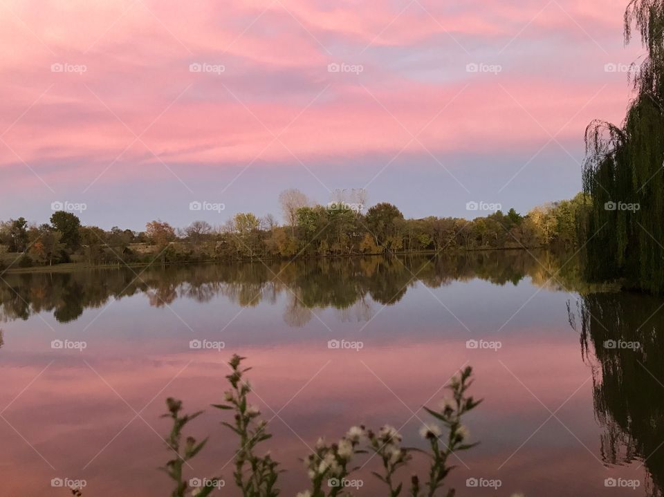 Holiday Lake Sunset