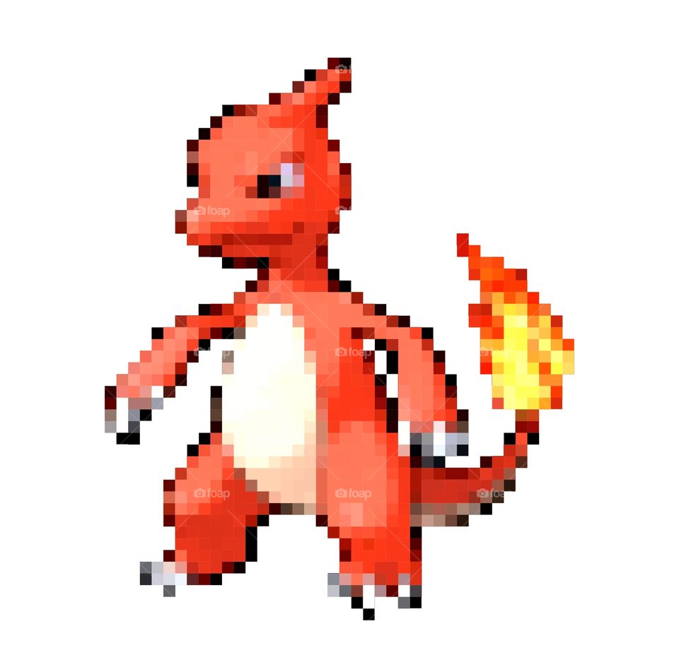 Pokemon 8bit Charmeleon