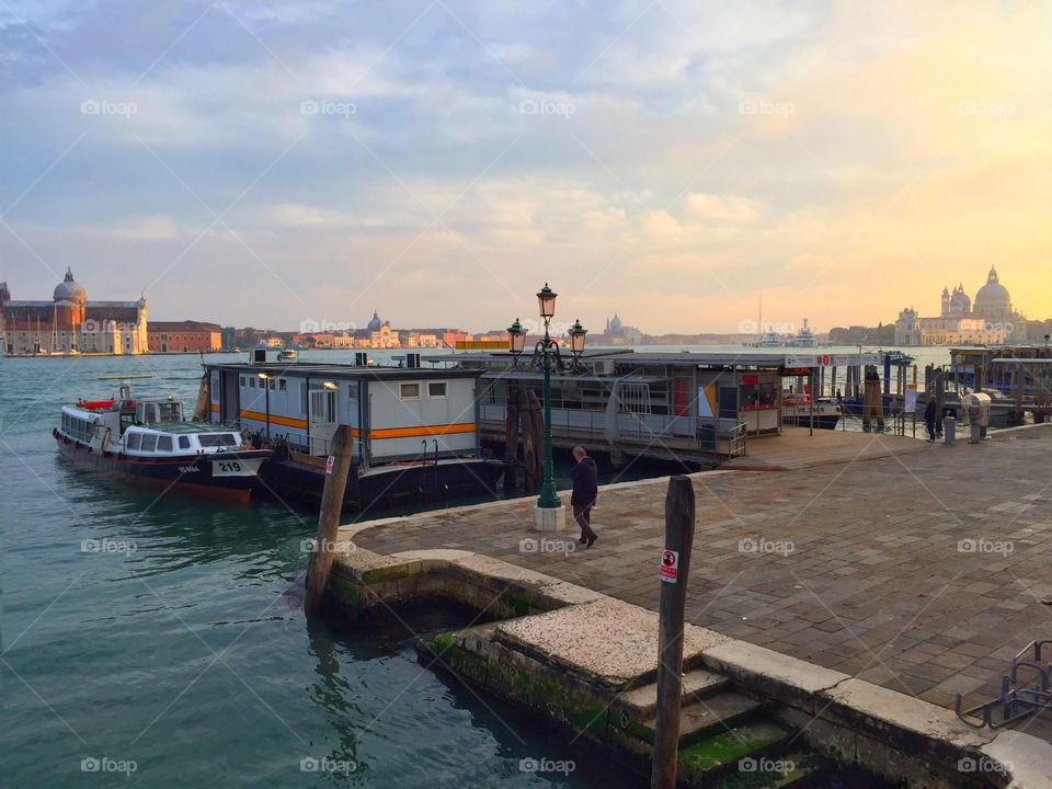 Sunset in Venice 