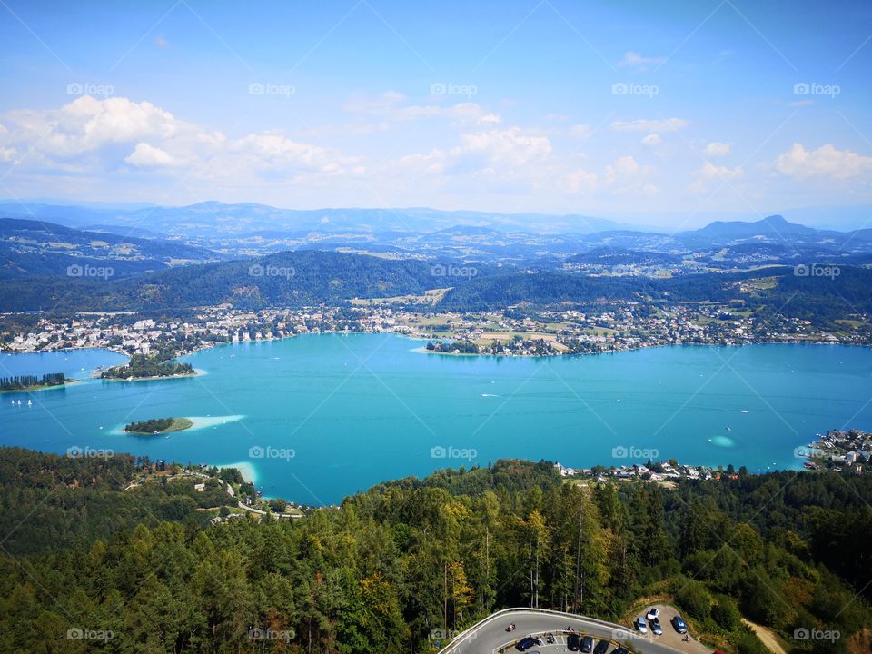 wörthersee - from pyramidenkogel observation tower