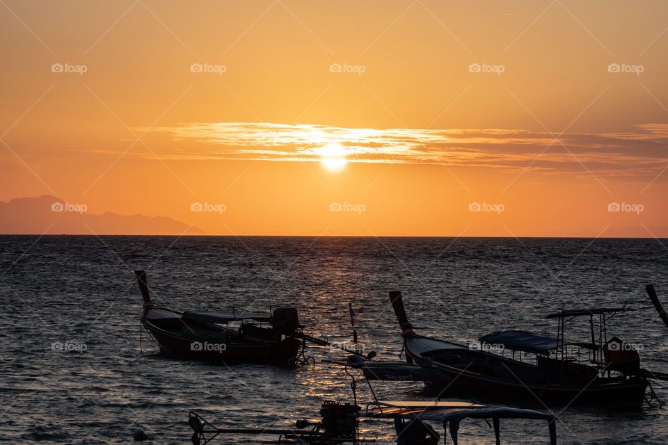 Beautiful sunset on beautiful island ... koh Lipe Thailand