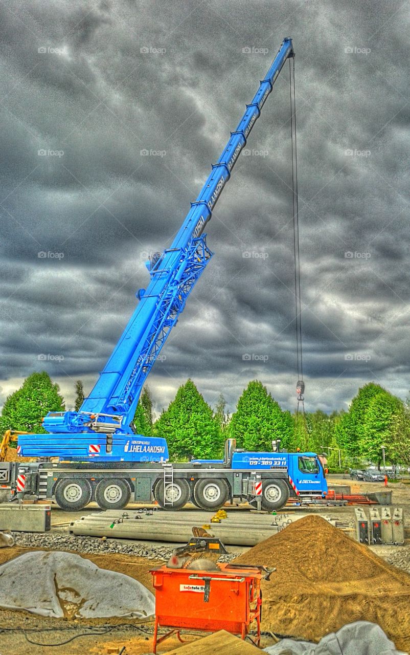 Crane HDR. Just a HDR photo of a crane