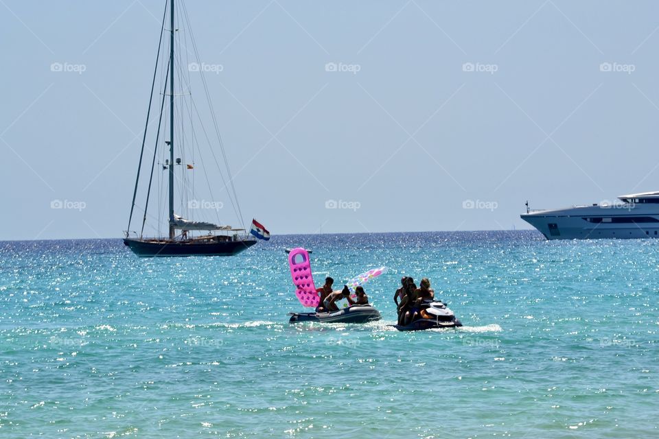 young people on the beach having fun