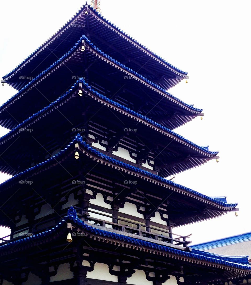 Blue edged roof angles 