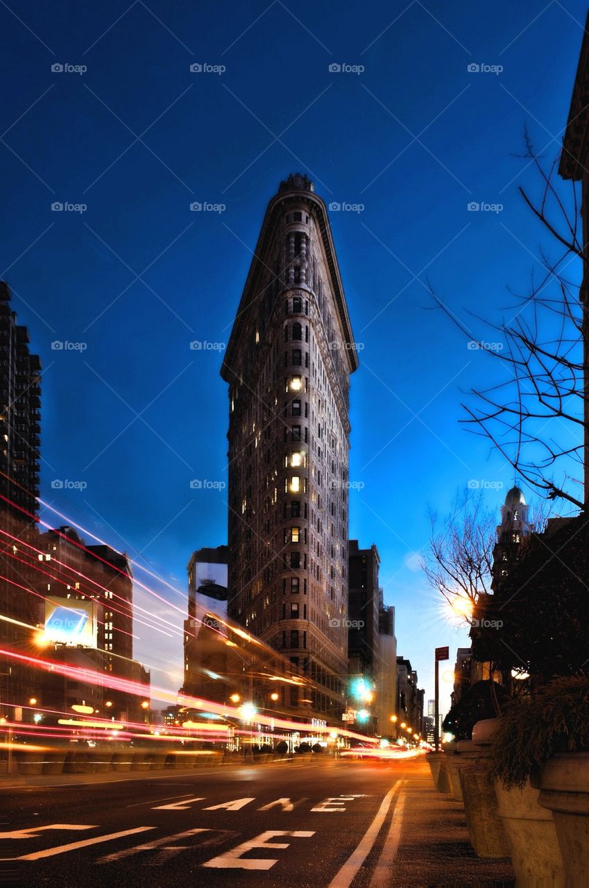 Flatiron at night
