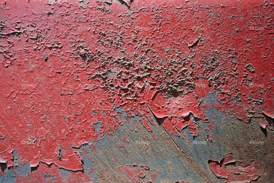 Rusty Red Chipped Paint Texture 