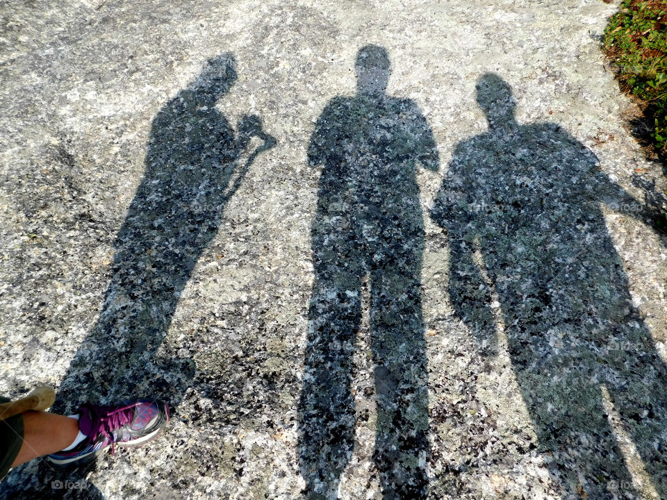 From where I stand I can see my shadow