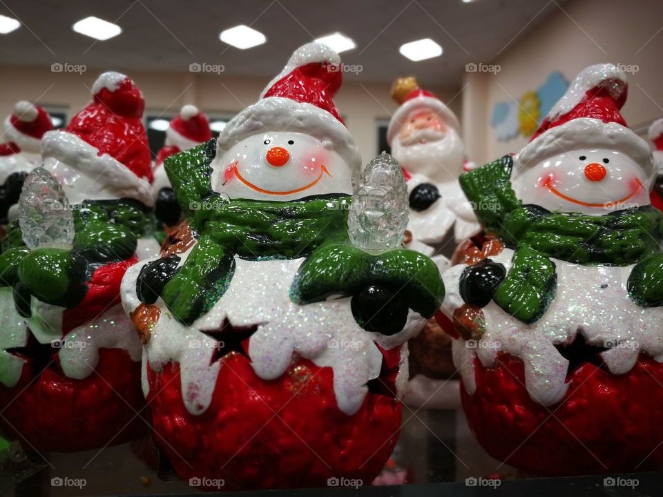 Christmas snowman holiday toys snow magic fairy tale Santa Claus