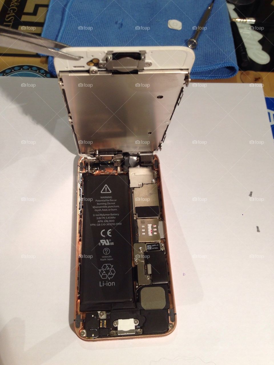 Inside of an iPhone 