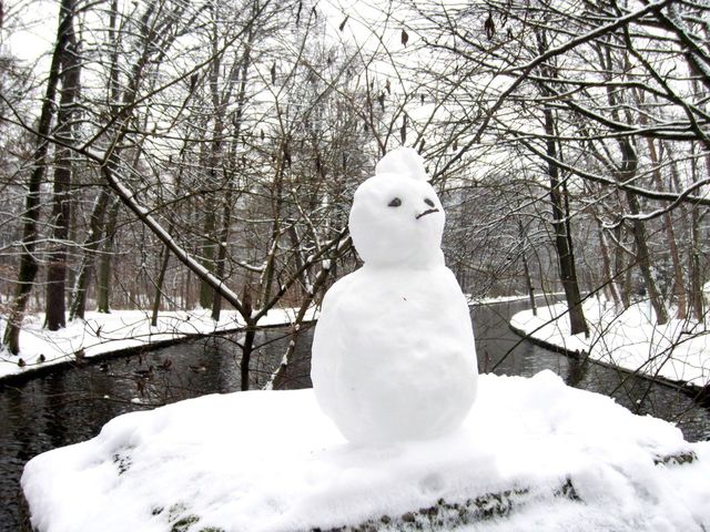 Baby snowman in Munich 