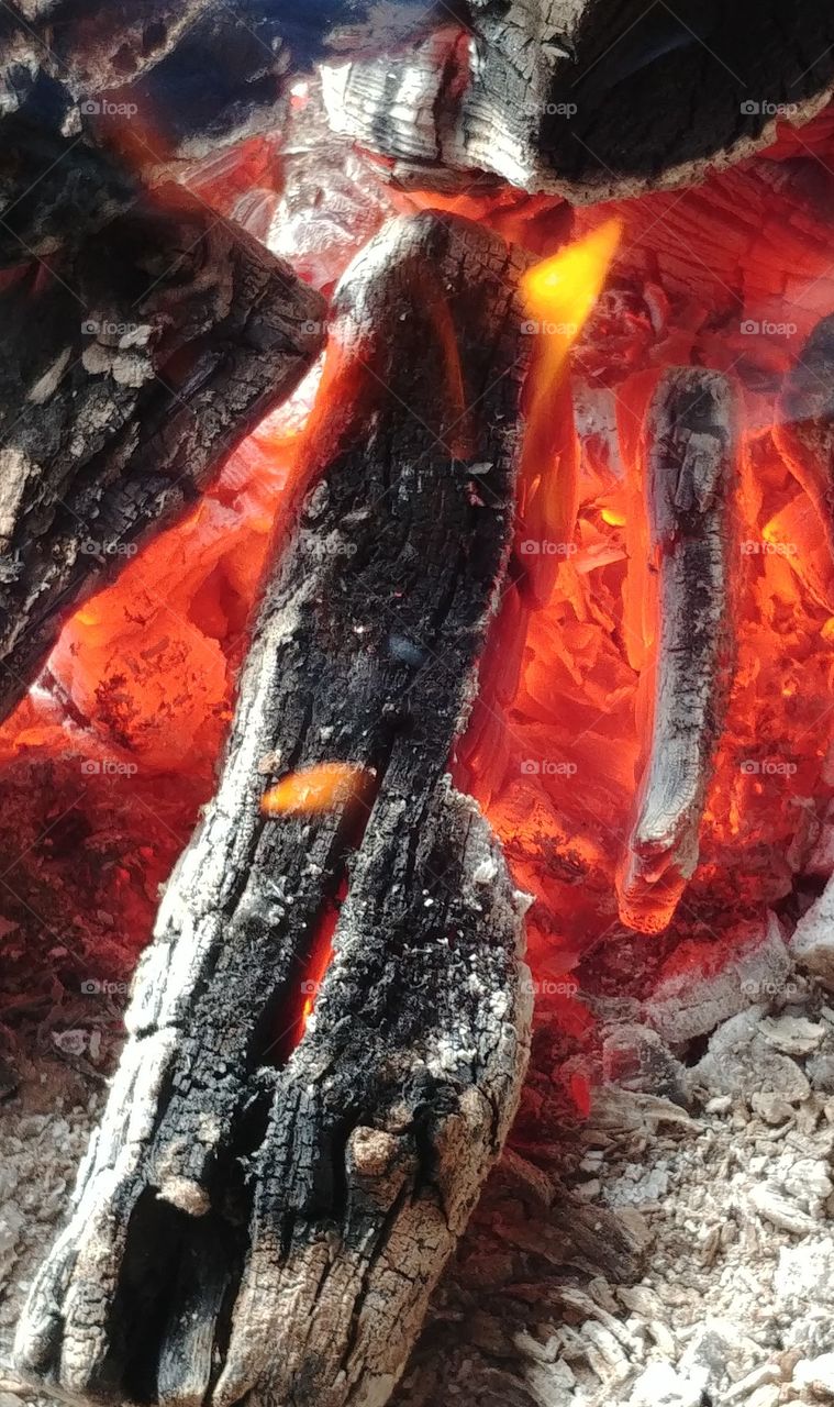 Feuer Lagerfeuer heiß warm