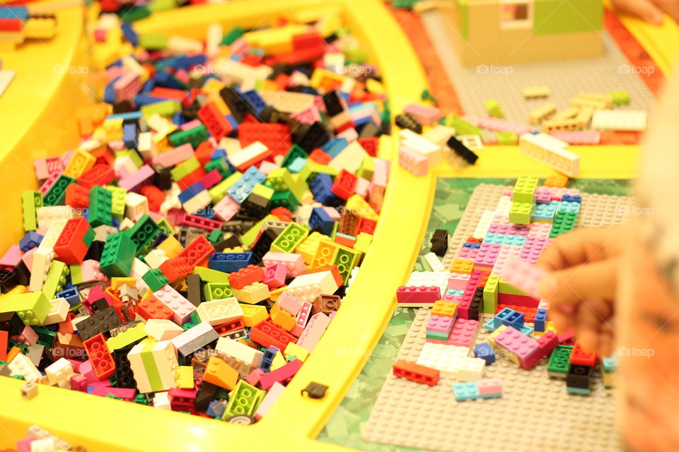 Color Lego blocks