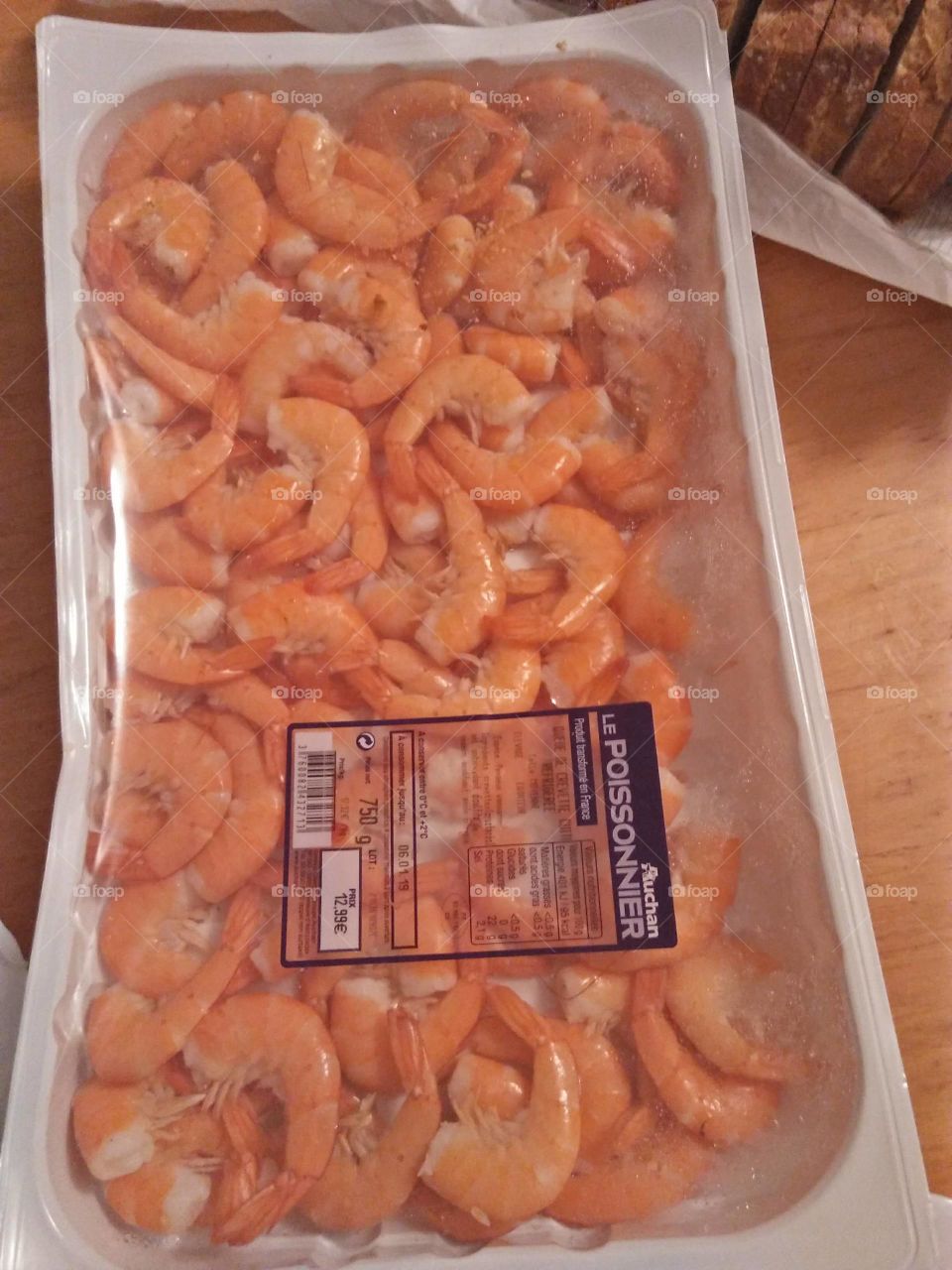 shrimp bought from the market