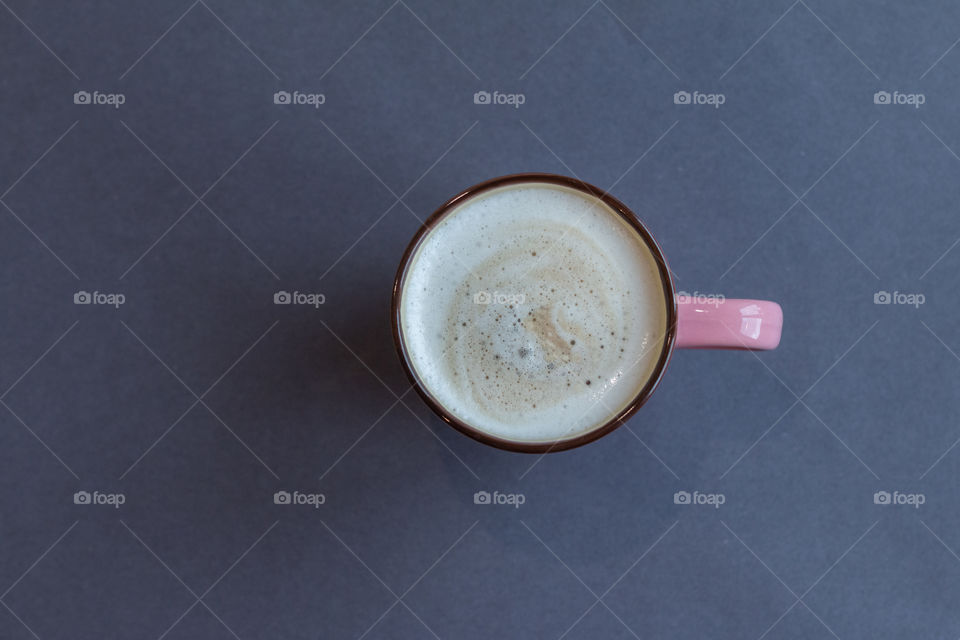 A cup of latte coffee