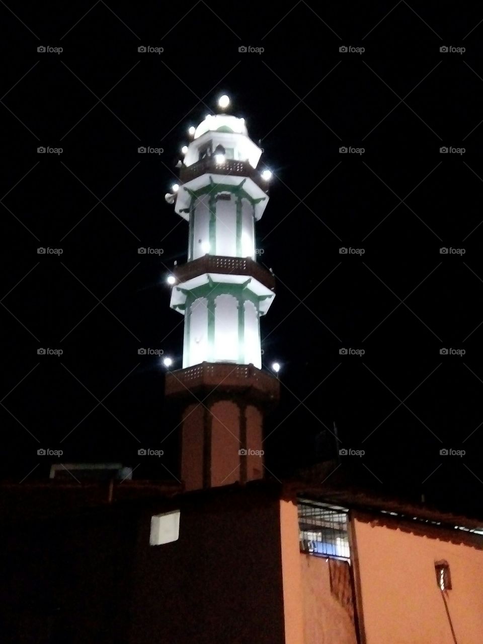 Minar Photo/Light Miner Photos in Darkness/Photograph of Beautiful Minar in the Darkness of the Night/ Photograph of Beautiful Tower like Eid Moon/photographs of Light in Moon Light/Great Photos of Minar in Darknes/minaret photo