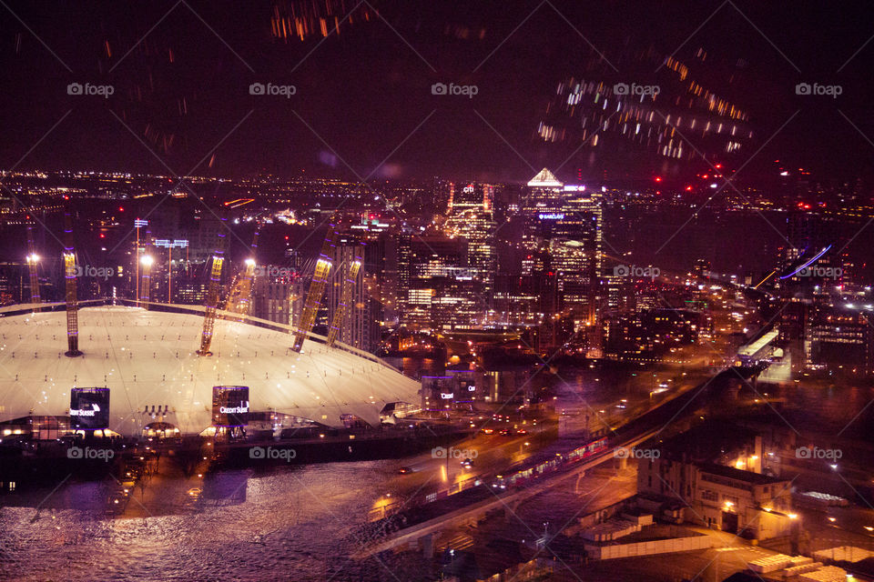 A beautiful night scene of London, United Kingdom. Artistic, colorful photo of a city.