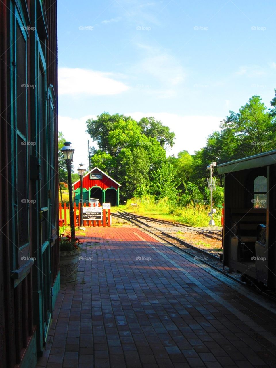 Waiting for a train ride!