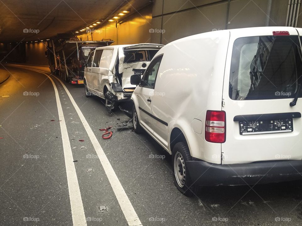 Car accident in frankfurt