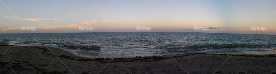 Florida Beach At Sunset