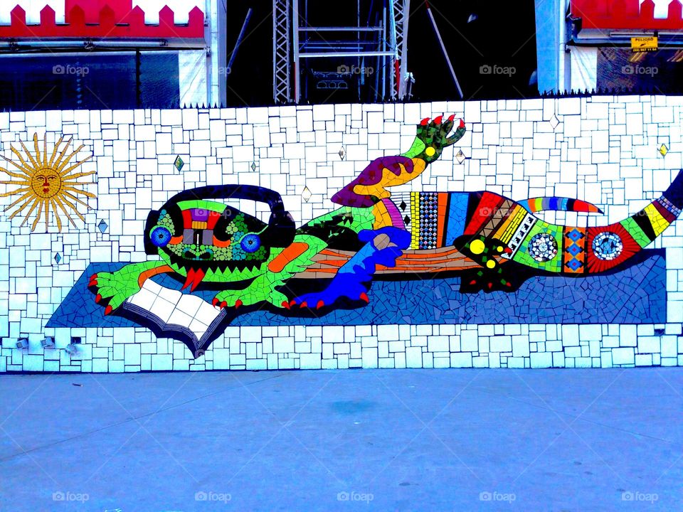 City walk mosaic art