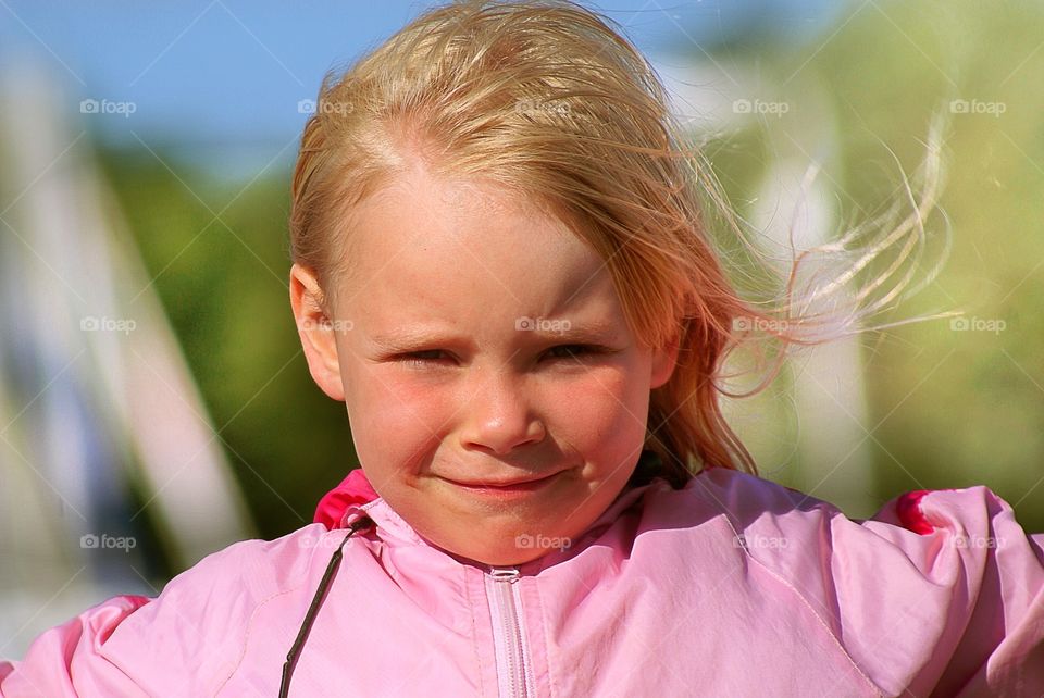 Happy girl. Cute smiling girl